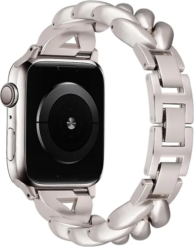 Miniatura 10 de VISOOM Bracelet Compatible for Series 11/10/9/8/se Apple Watch Band 46/45/44/42/41/40/38mm Series 7/SE Women Dressy Luxury Wristband Jewelry Metal