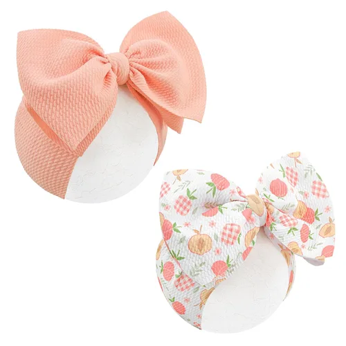 Miniatura 13 de Diademas de arco iris para el pelo para bebés, niñas, 2 unidades, recién nacidos, niños pequeños, accesorios para el cabello, lazo para la cabeza