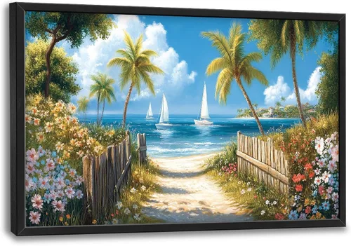 Miniatura 26 de Arte de pared grande de soldado para sala de estar, bandera patriótica de Estados Unidos, decoración en lienzo con marco militar, impresiones