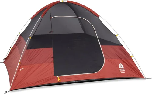 Sierra Designs Alpenglow - Tienda de campaña para acampar construida con tecnología Twilight para bloquear el 98% de los rayos solares, fácil
