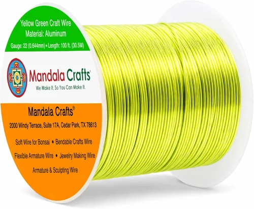 Miniatura 213 de Mandala Crafts - Alambre de aluminio anodizado de 8 calibre para hacer joyas - 9.75 m de alambre flexible negro colorido - Flexible para bonsái