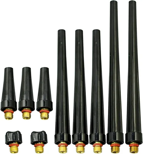 RIVERWELD TIG Tapas traseras largas medianas cortas 41V24 41V35 41V33 41V24L Fit SR PDA DB WP 9 20 25 TIG soldadura antorcha 10 piezas