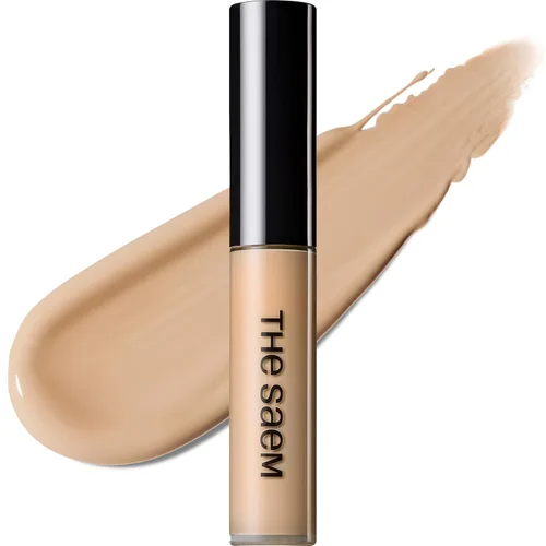THESAEM Cover Perfection Tip Corrector de 0.2 onzas líquidas – Corrector de sombra de contorno beige para profundidad natural – Alta cobertura de