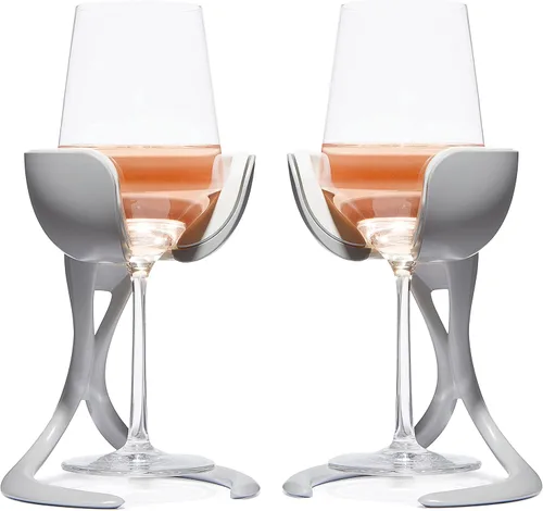 Miniatura 11 de VoChill Enfriador de copas de vino con tallo Fabricado en Estados Unidos Herramienta de vino radicalmente genial – mantiene el vino