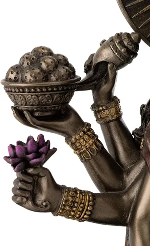 Miniatura 5 de Top Collection Durga - Estatua hindú femenina con león, escultura de diosa divina de la madre del universo, figura coleccionable de la nueva era