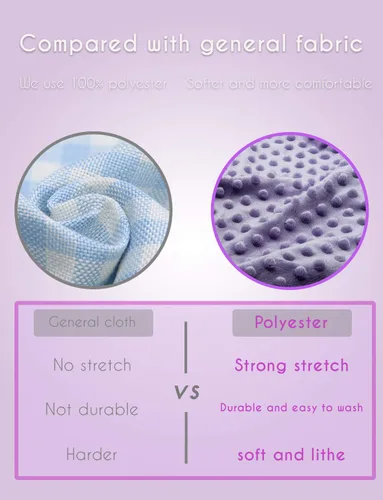 Miniatura 7 de Funda para cambiador de bebé, súper suave, con lunares Minky para bebés, niñas y niños, ultra cómoda, segura para bebés, se ajusta a almohadillas