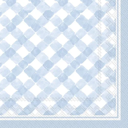 IHR Ideal Home Range Servilletas de cóctel Rosanne Beck desechables de papel de 3 capas para fiestas, 5 x 5 pulgadas, color azul claro, 20 unidades