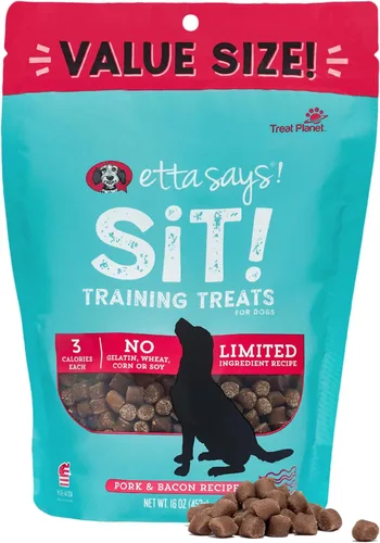 etta says! Golosinas de entrenamiento - Golosinas suaves de cerdo y tocino totalmente naturales para perros - Hechas en Estados Unidos (Paquete de