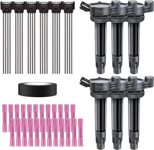Miniatura 45 de Juego de 4 bobinas de encendido y conector hembra arnés de enchufe compatible con Infiniti Frontier Altima Versa Sentra NV200 Rogue FX50 QX60 QX70