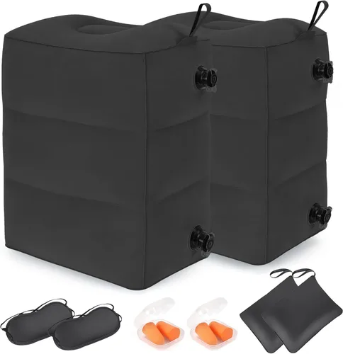 Miniatura 10 de Almohada Reposapiés Inflable Negro