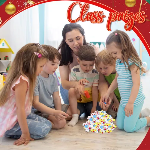 Miniatura 6 de Syhood 70 piezas de juguetes de invierno para el estrés, muñeco de nieve, regalos de fiesta de Navidad, alivio del estrés, mini juguetes