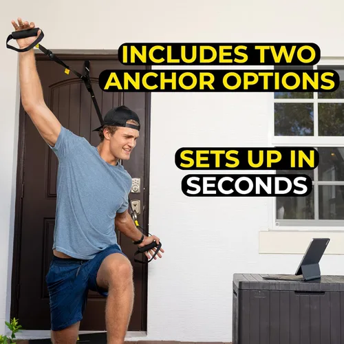 Miniatura 5 de TRX GO Entrenador de Suspensión, Gimnasio Portátil en Casa, Para Entrenamiento de Fuerza, Equipo de Ejercicio de Cuerpo Completo