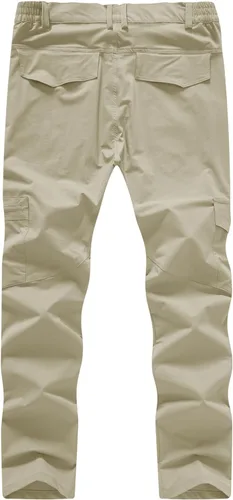Miniatura 2 de BASUDAM Pantalones cargo de senderismo para hombre, de secado rápido, ligeros, elásticos, resistentes al agua con bolsillos