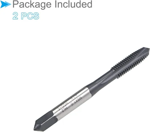 Miniatura 7 de Tapones de punta en espiral, rosca métrica M6 x 1.0, grifo de rosca de acero JIS de alta velocidad recubierto TICN - Aplicaciones: para taladrar