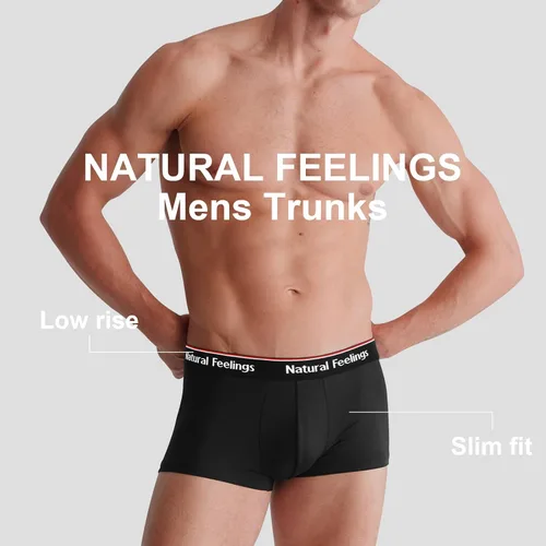 Miniatura 2 de Natural Feelings Calzoncillos tipo bóxer para hombre, paquete de ropa interior suave de algodón abierto