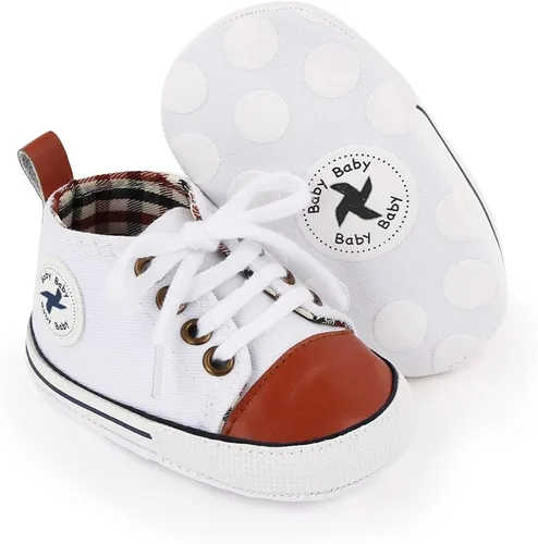 Miniatura 20 de Zapatos deportivos de lona de lona para bebés y niñas, suela antideslizante suave, suela antideslizante