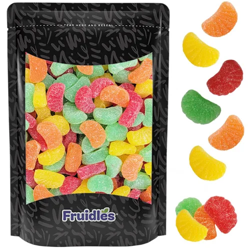 Miniatura 6 de Fruidles Surtido de caramelos de goma de fruta, deliciosas gomitas de sabores de frutas recubiertas de azúcar (1 libra)