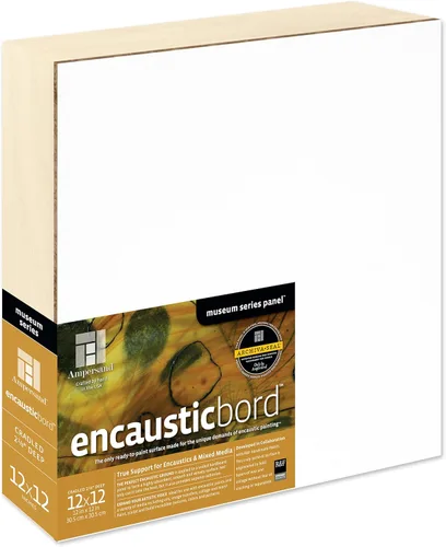 Miniatura 35 de Ampersand Art Supply Panel de pintura de madera: Serie Museo Encausticbord, 7/8 pulgadas de profundidad, 8 "x 10" Profundidad de 7/8 pulgadas