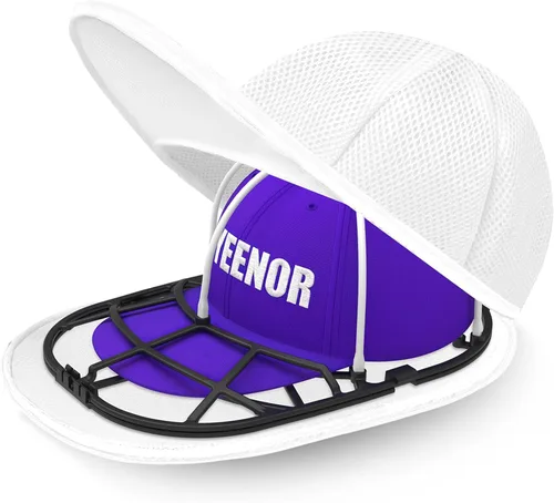 Miniatura 11 de Jaula para lavadora de sombreros para lavadora, estante limpiador de gorras de béisbol para lavadora y lavavajillas, moldeador de tapas estructurado