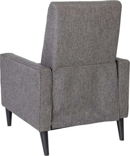 Miniatura 5 de Flash Furniture Erza LeatherSoft - Silla reclinable con botones copetudos, moderna de mediados de siglo para uso residencial y comercial