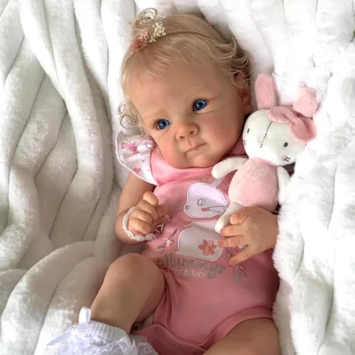 Miniatura 6 de Muñecas de bebé Reborn de 19 pulgadas, tela suave con peso, cuerpo de silicona, muñeca recién nacida, muñecas de bebé realistas que se ven reales
