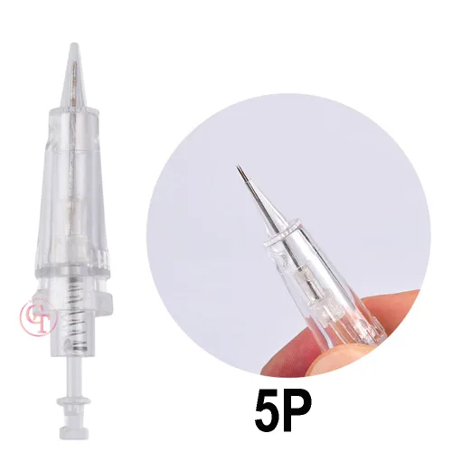 Miniatura 2 de Cartucho de agujas de maquillaje permanente para máquina de tatuaje Eyliner de cejas 1P 3P 5P 5F 7F para sombra de cejas en polvo degradado