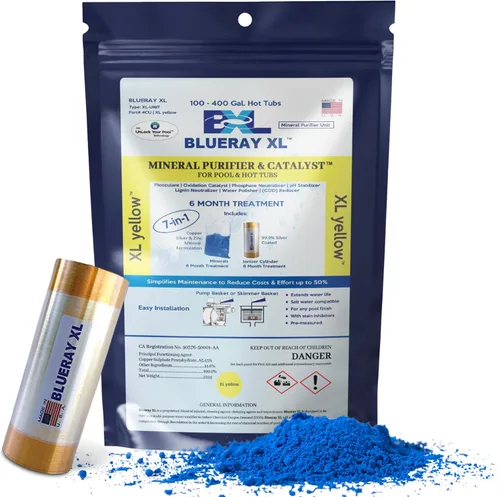 Miniatura 16 de Purificador mineral XL Purple & Catalyst™ - Clarificador de agua para jacuzzis y piscinas con paquete mineral y ionizador de cobre - Unidad