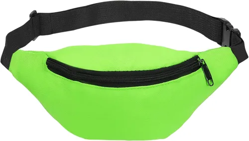PATIKIL Riñonera para mujer, riñonera para fiesta, correr, Verde