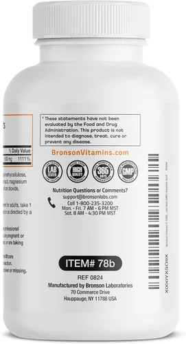 Miniatura 7 de Bronson Vitamina C 1000 mg de liberación sostenida de ácido ascórbico sin OMG, 250 tabletas