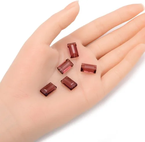 Miniatura 2 de 25 piezas Adabele cuentas austriacas de cristal facetado de 14 mm, rectangulares sueltas, amatista, compatibles con cristales Swarovski Preciosa