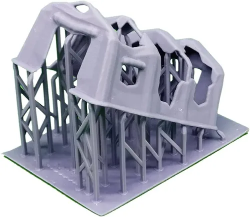 Miniatura 2 de Outland Models Tienda abandonada de paisaje ferroviario 1:87 escala HO