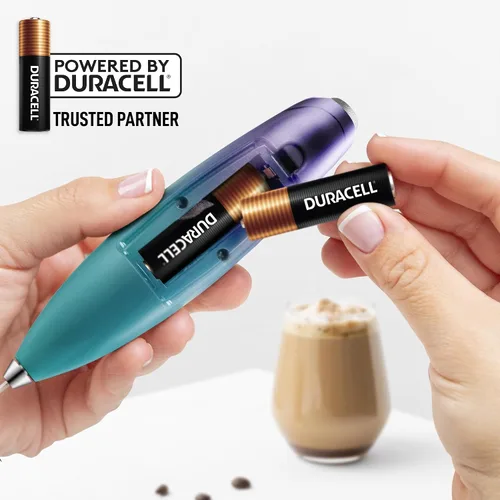 Miniatura 113 de Zulay Milk Boss Espumador de leche potente manual, hace espuma para latte, batidor para mezclar bebidas, café, miniespumador para capuchino, frappé