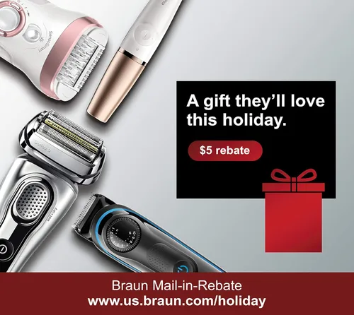 Miniatura 2 de Braun Maquinilla de afeitar eléctrica para hombres, máquina de afeitar eléctrica móvil M60b, lavable