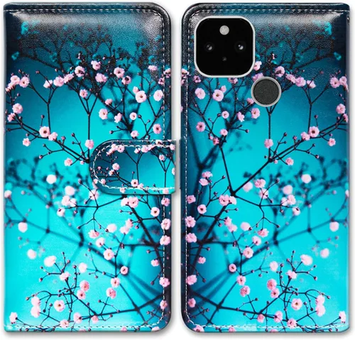 Miniatura 23 de Bcov Funda para Pixel 5a 5G, diseño de pájaro negro y verde con tapa para teléfono, con ranura para tarjetas, soporte para Google Pixel 5a 5G 2021