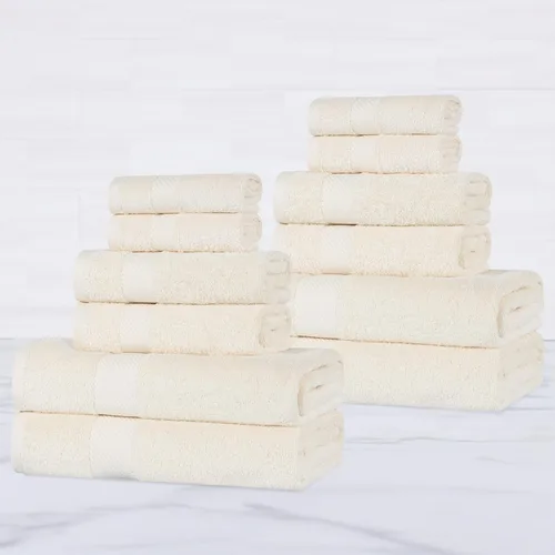 Miniatura 15 de SUPERIOR Kendell - Juego de 4 toallas de baño de algodón egipcio, absorbentes, para la ducha, artículos esenciales para el spa, toallas grandes