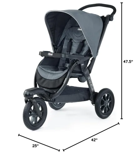 Miniatura 10 de Chicco Activ3 - Cochecito para correr, cochecito todo terreno, compatible con asientos de automóvil infantiles Chicco (no incluidos)