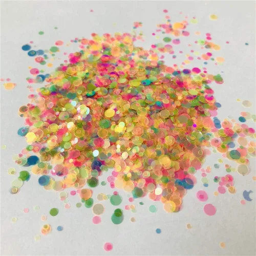 Miniatura 27 de Paquete de 0.35 onzas por paquete, astilla de 0.47 pulgadas con purpurina de huesos grandes, para festivales, rave, maquillaje, rostro, cuerpo