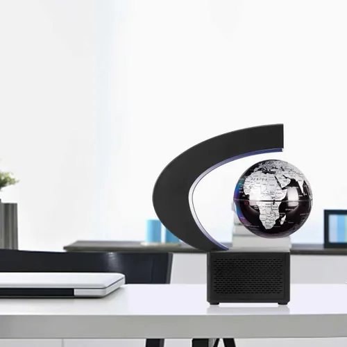 Miniatura 4 de Globo flotante, globos geográficos de levitación magnética con luces LED, globos giratorios de escritorio para niños, hombres y familia