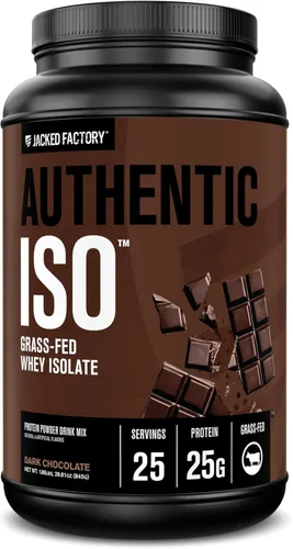 Miniatura 9 de Jacked Factory Auténtico polvo aislado de proteína de suero ISO, bajo en carbohidratos, proteína de construcción muscular sin OMG sin rellenos