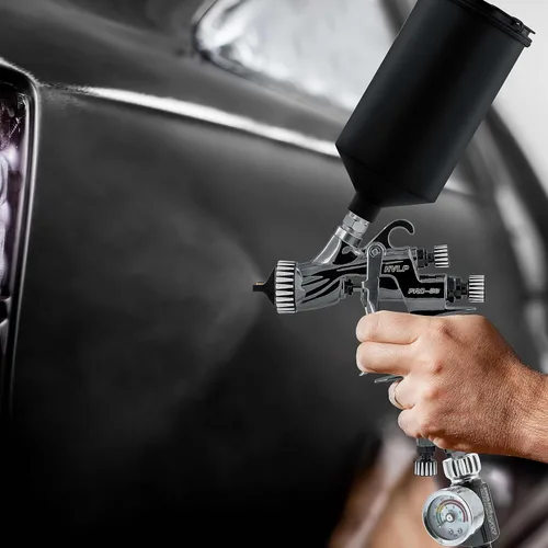 Miniatura 6 de Master Elite Performance PRO-88 HVLP Pistola de Pintura en Aerosol Automotriz con 3 Puntas de 1.3, 1.4 y 1.8mm, Taza de 1L, Regulador de Presión