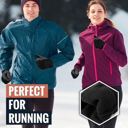 Miniatura 7 de OZERO - Guantes térmicos de invierno para hombres y mujeres pantalla táctil resistentes al agua resistentes al viento antideslizantes
