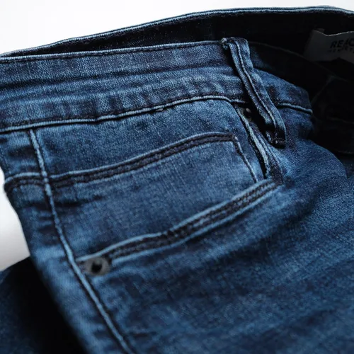 Miniatura 6 de Kenneth Cole REACTION Jeans ajustados para hombre, jeans elásticos de 2 vías para hombre, corte ajustado, jeans de 5 bolsillos para hombre