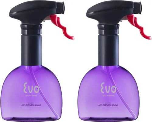 Miniatura 10 de Evo Mini pulverizadores de aceite, sin aerosol, para aceite de oliva, aceites de cocina y vinagres, azul, capacidad de 8 onzas, juego de 2