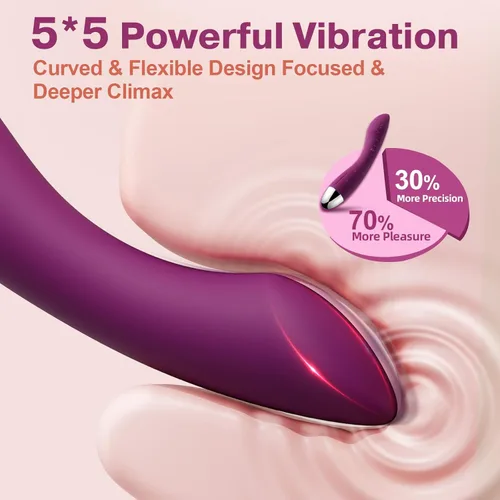 Miniatura 2 de SVAKOM Consolador vibrador de punto G con 25 patrones de vibración juguetones, estimulador de clítoris para mujeres, parejas, adultos, juguetes