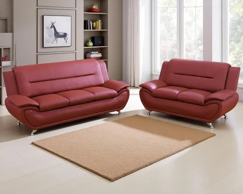 Miniatura 10 de Juego de sofá de cuero (3 piezas, cuero negro B), muebles de sala de estar para apartamento, material de estilo minimalista, fácil montaje B-cuero