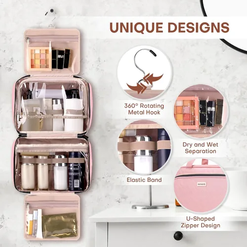 Miniatura 19 de Neceser de viaje con organizador de joyas, Beige