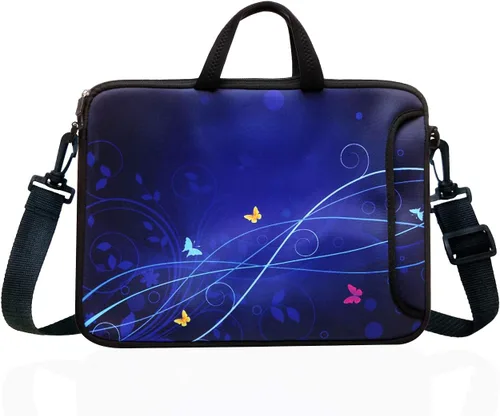 Miniatura 2 de Funda de neopreno para portátil de 14 pulgadas para portátil/Chromebook de 13, 13, 3, 14, 14, 14,1 pulgadas (azul)