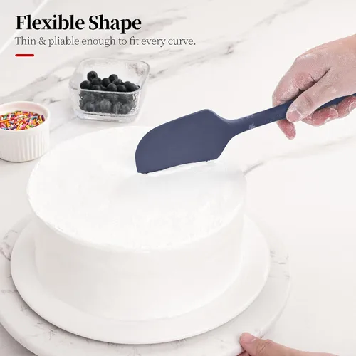 Miniatura 5 de Espátula resistente al calor de 600ºF, raspador de silicona sin semless de 11.34 pulgadas de alto calor, apto para alimentos, para cocinar, hornear
