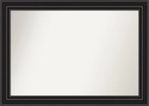 Miniatura 477 de Amanti Art Espejo personalizado, espejo de baño negro puente, espejo de pared o espejo de tocador de baño sobre el fregadero (26 x 26 pulgadas)