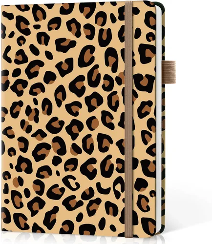Miniatura 18 de Taja Cuaderno rayado para mujeres y hombres, diario de cuero de tapa dura para escribir, cuaderno de rayas universitarias A5 para trabajo y toma